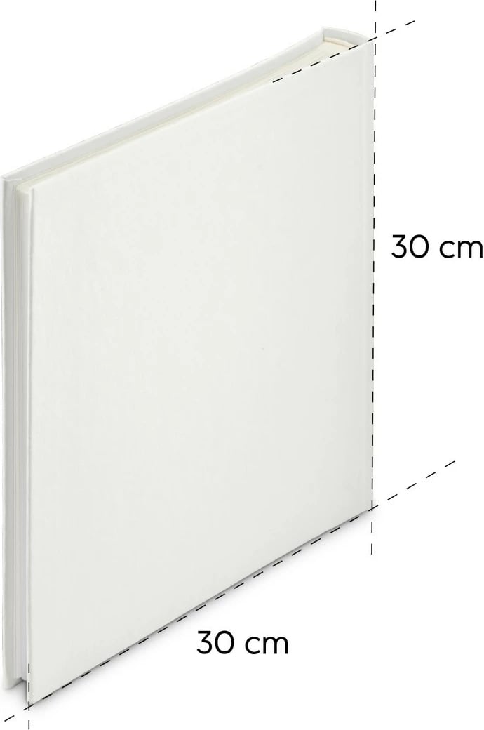 Album fotografish Hama Jumbo 30x30 cm, MPN 7610, i bardhë