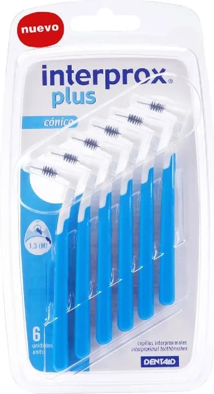 Cepë interdentale INTERPROX Plus Conico 6 copë blu