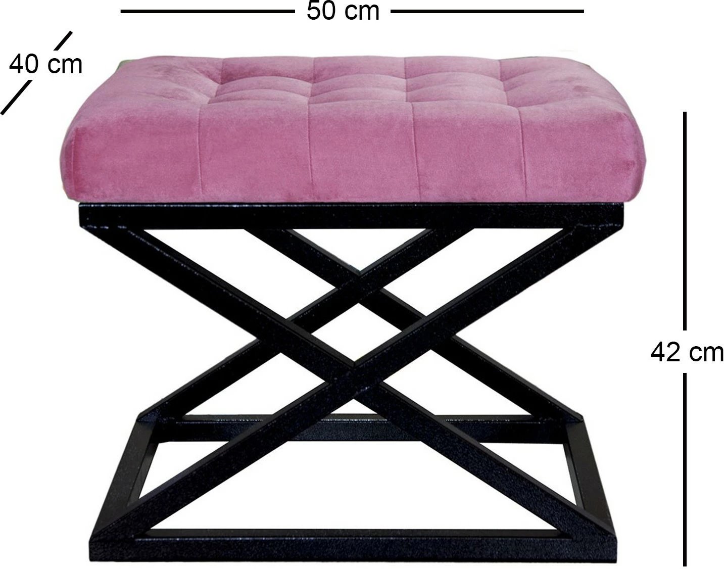 Puf Atelier del Sofa, kapraz, e zezë, fuksia