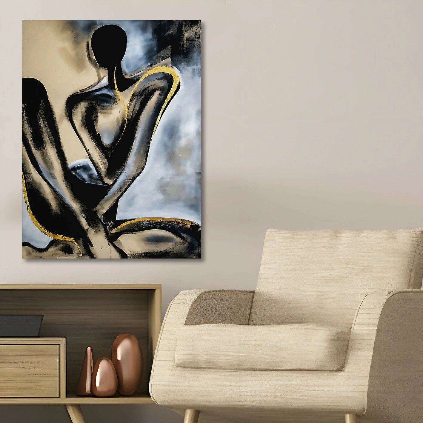 Pikturë dekorative në kanavacë Wallity, KNV4449_5070, shumëngjyrëshe, 50x70cm