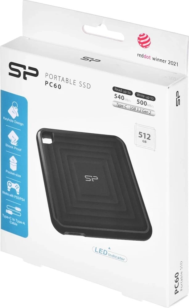 SSD Silicon Power PC60 512 GB, E zezë