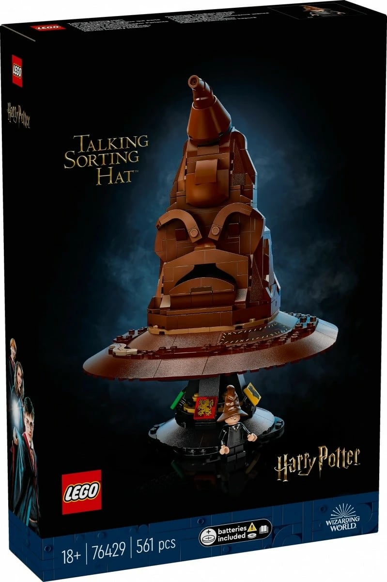Set LEGO Harry Potter Talking Sorting Hat 76429, 561 pjesë, kafe