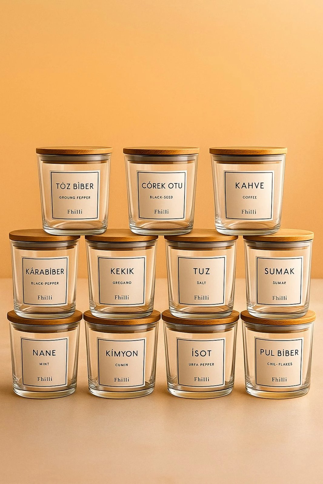 Set kavanozash për erëza (24 copë), Hermia Concept, F10000194