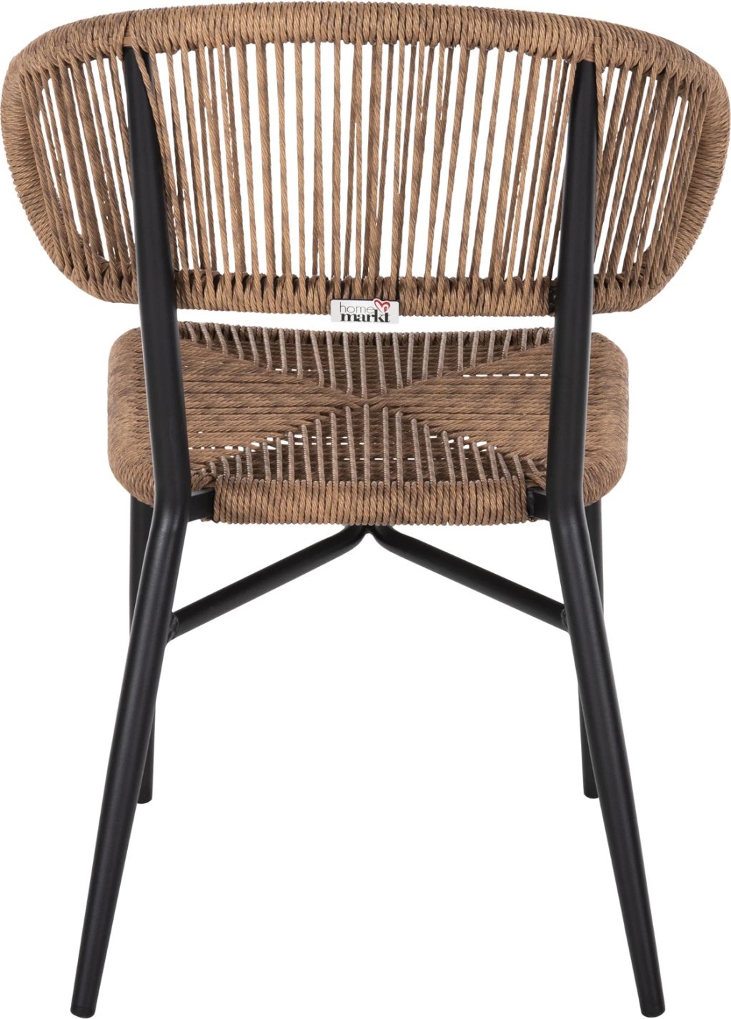 Karrige EULO FH6049.02 alumini, ngjyrë e zezë, ratan sintetik