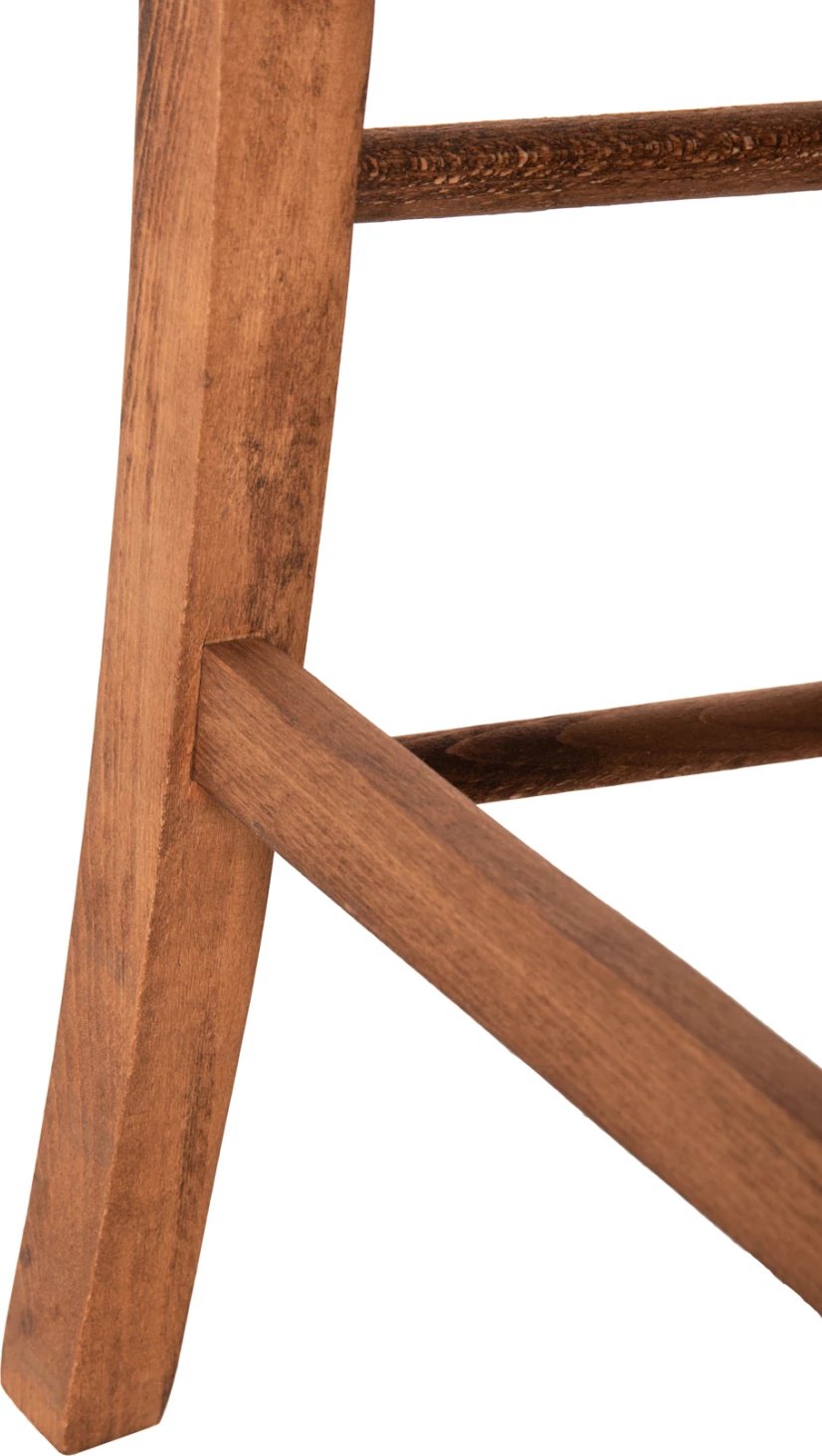 Karrige MONTE FH10383.01 dru ahu ngjyrë arre me ulëse prej kallami-detare 43x41x87H cm