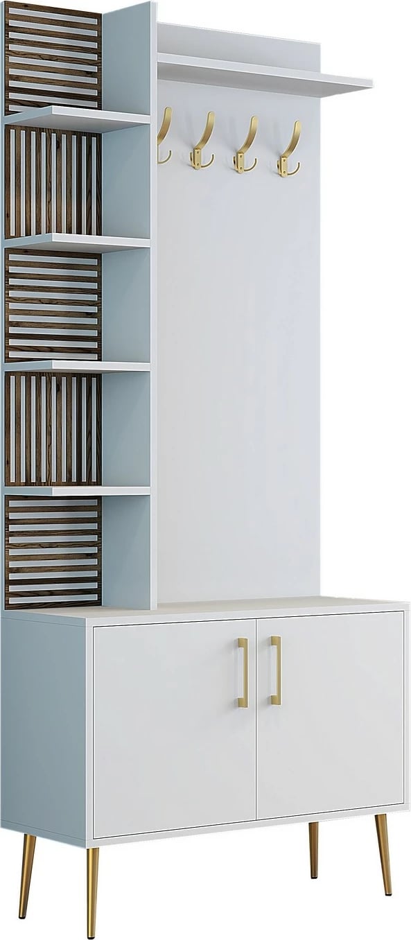 Stendë për korridor Hanah Home, Viyana D, e bardhë, e artë