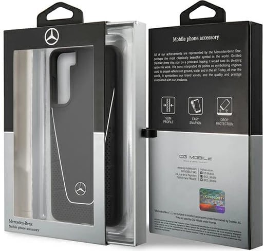 Mbështjellës Mercedes MEHCS21MCLSSI Dynamic Line për Samsung Galaxy S21+, i zi