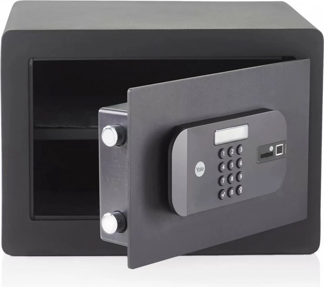 Kasafortë YALE HOME YSFB/250/EB1 me lexues gishti, e zezë