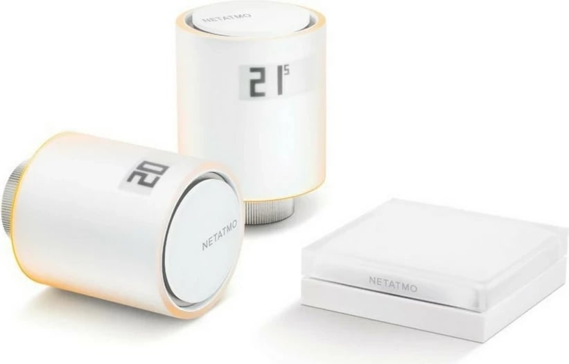 Valvula radiatorësh smart Netatmo Starter Pack, e bardhë
