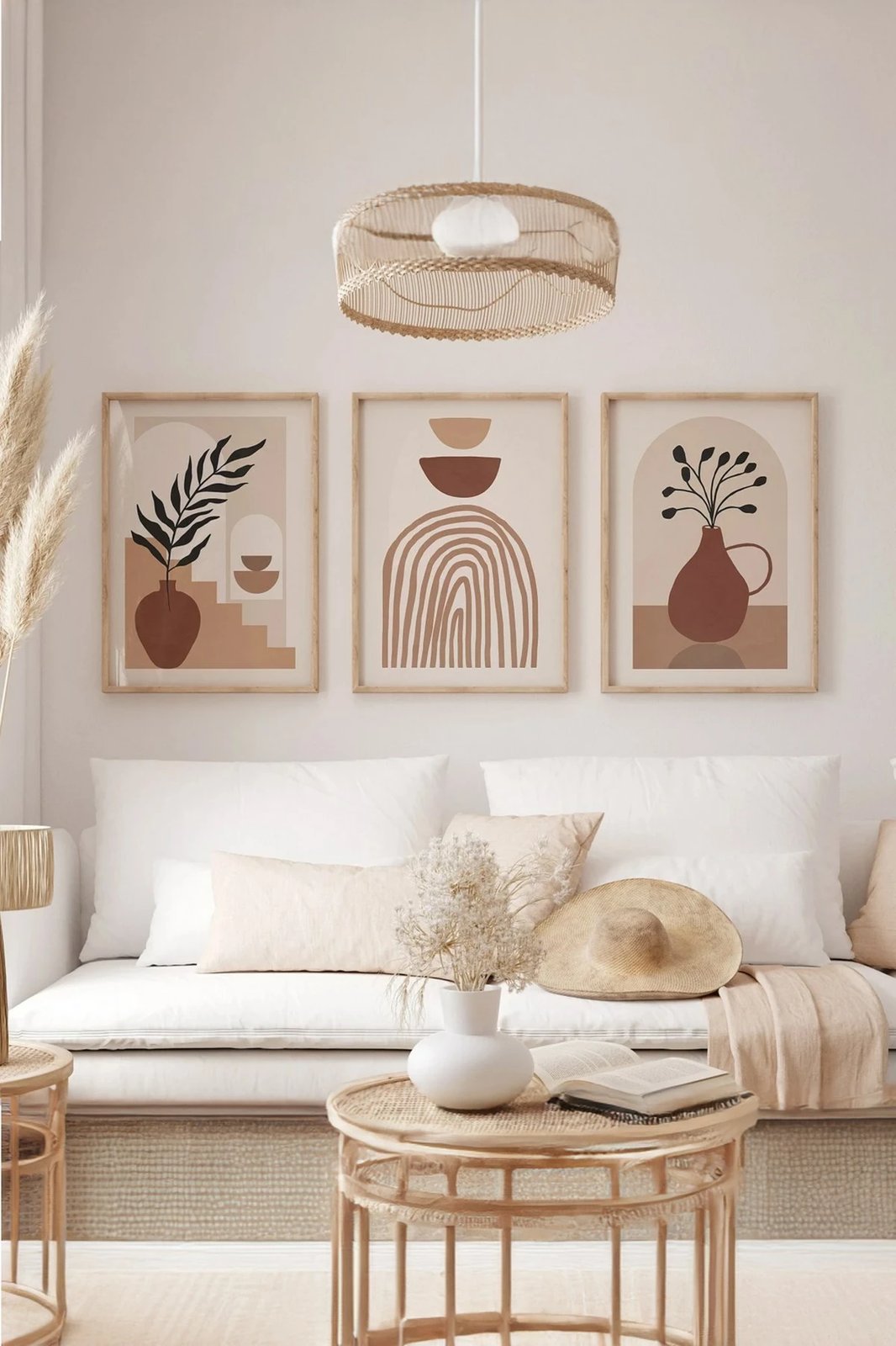 Pikturë dekorative me kornizë (3 copë), Wallity, 3Dartsohoset41