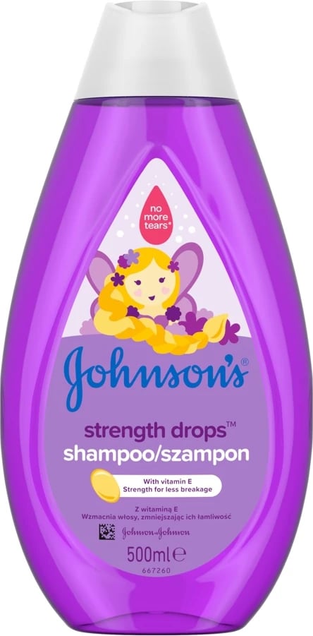 Shampon për fëmijë Johnson & Johnson Strength Drops me Vitaminë E 500ml