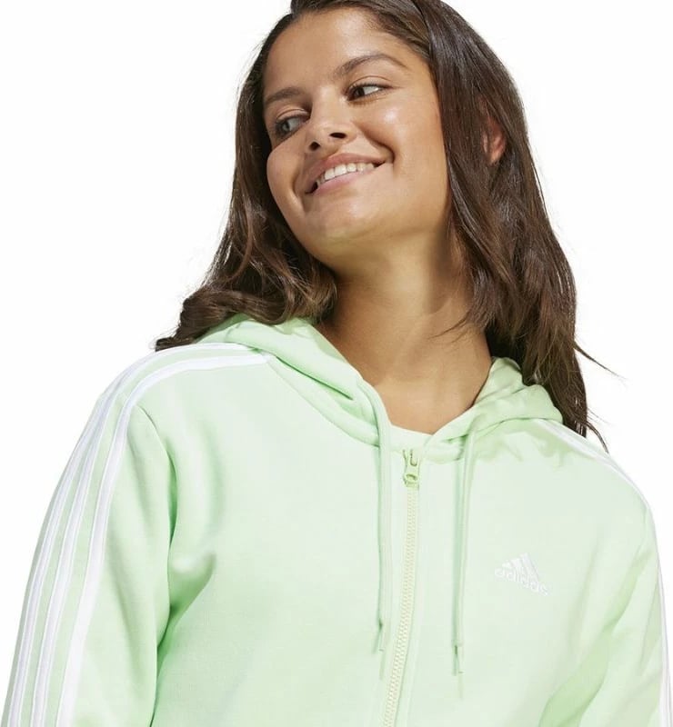 Duks me kapuç adidas për femra, jeshile