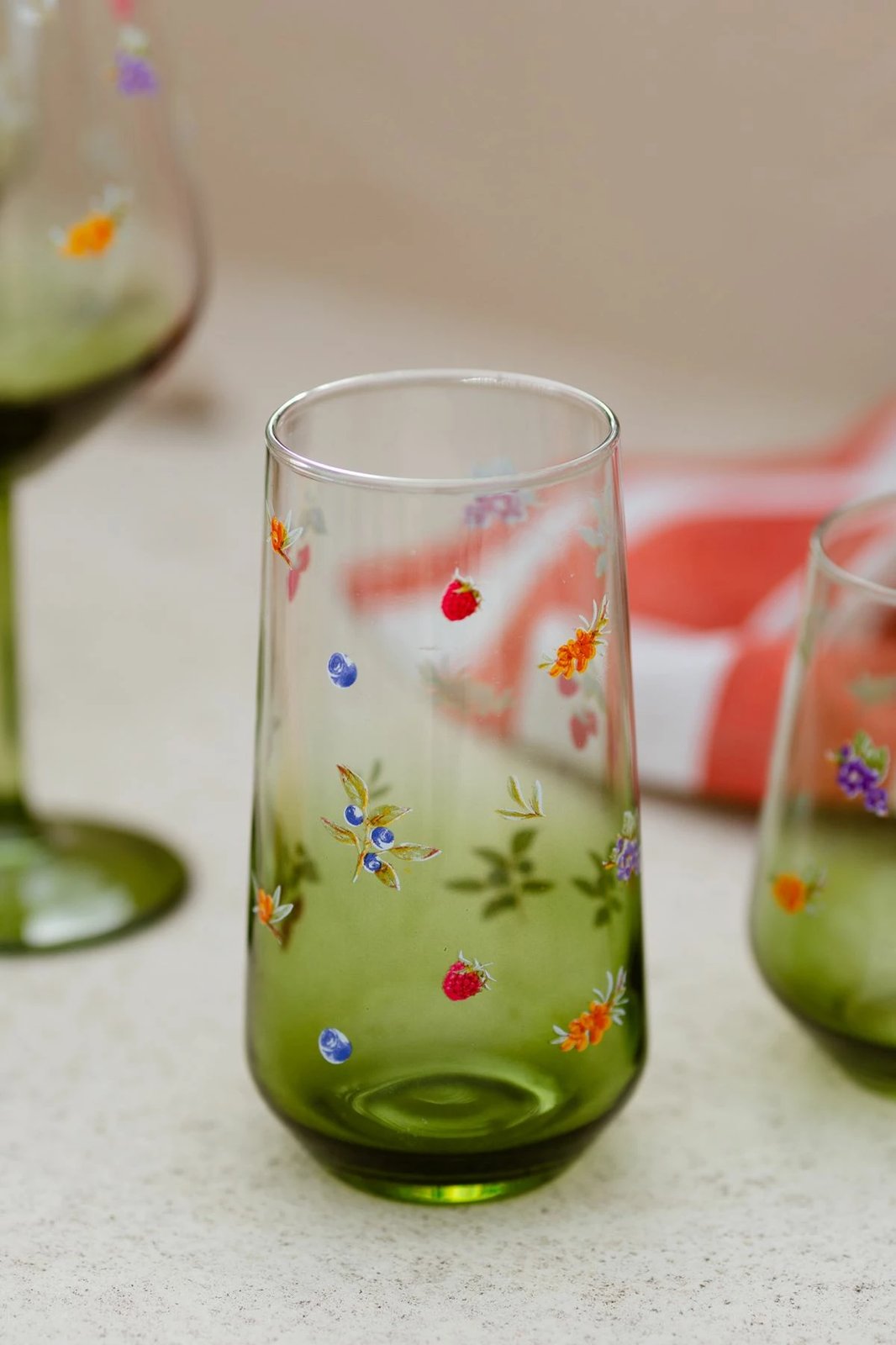 Set gotash xhami (4 copë), Hermia Concept, Jardin 470, ngjyrë e gjelbër