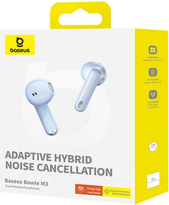 Kufje TWS Baseus Bowie M3, Bluetooth 5.3, IP64, kaltër