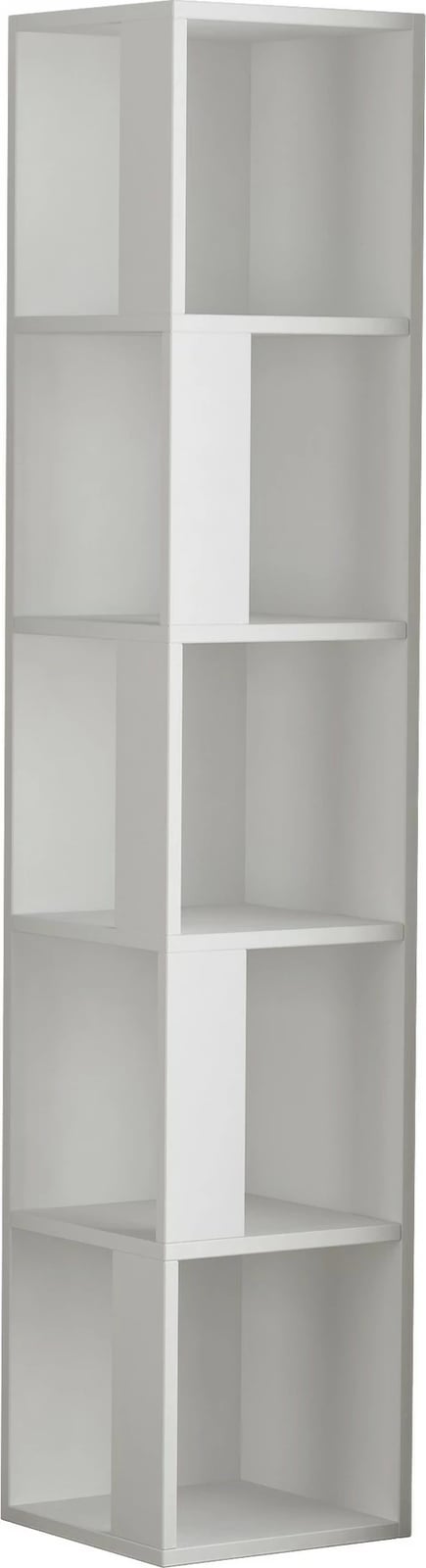 Raft librash Skye Decor, ngjyrë e bardhë, Piano