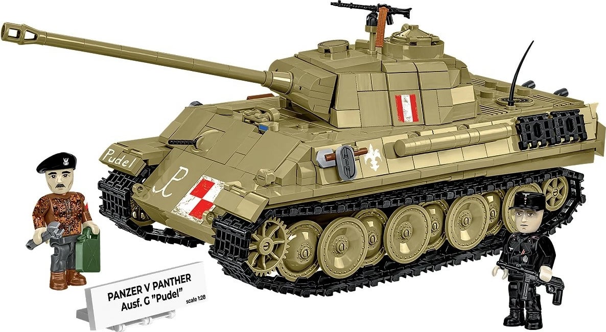 Set ndërtimi Cobi Klocki Panzer V Panther G Pudel, 1133 pjesë, plastikë, me 2 figurina