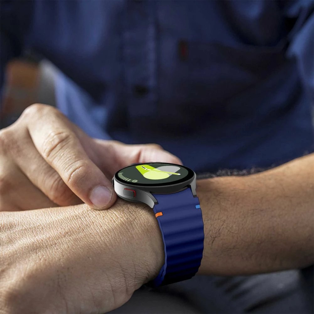 Rrip silikoni për smartwatch Tech-Protect për Samsung Galaxy Watch 4/5/5 Pro/6/7/FE, Blu
