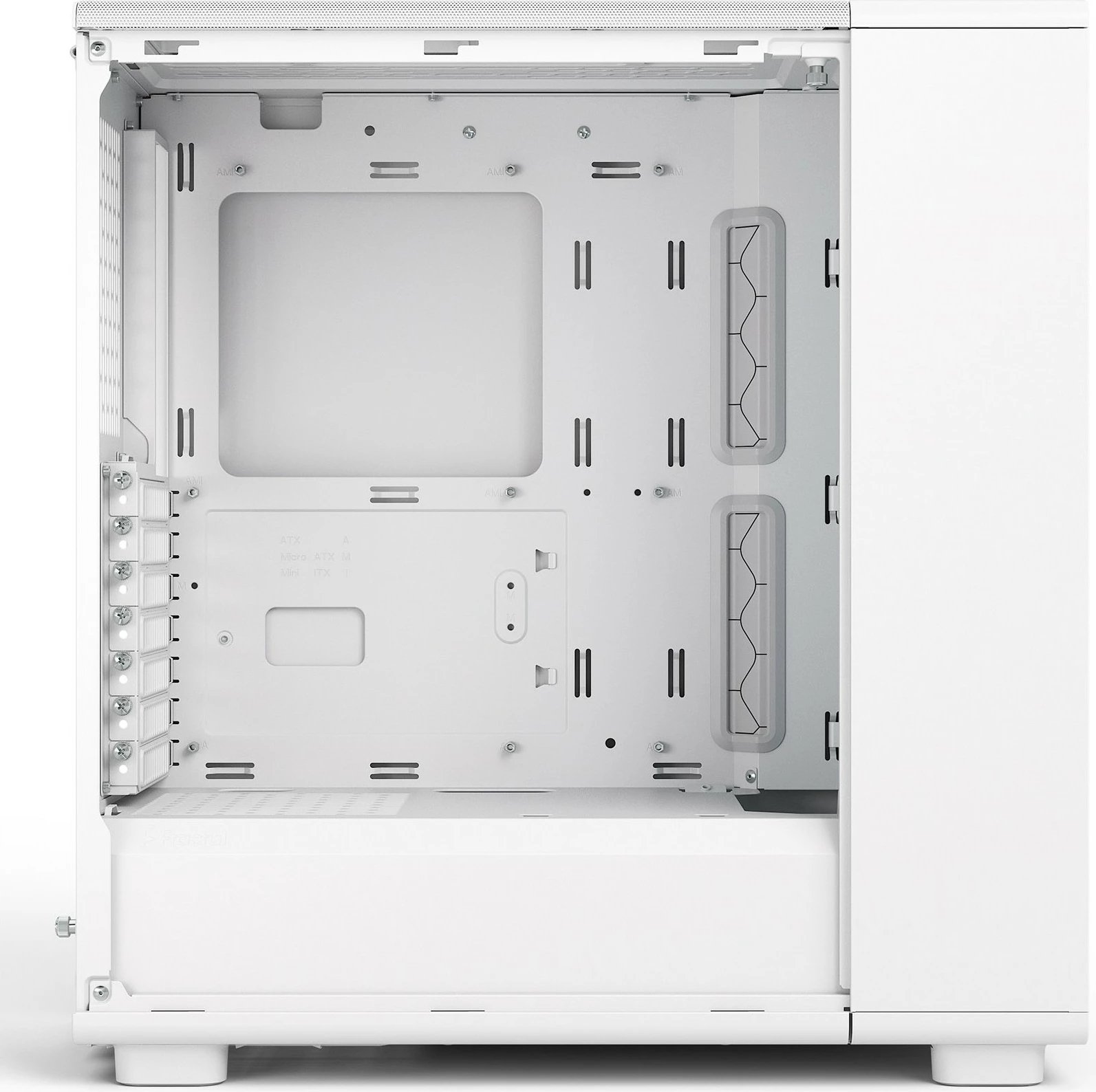 Kasë Fractal Design Epoch White TG RGB, Midi Tower, xham i temperuar, RGB, e bardhë