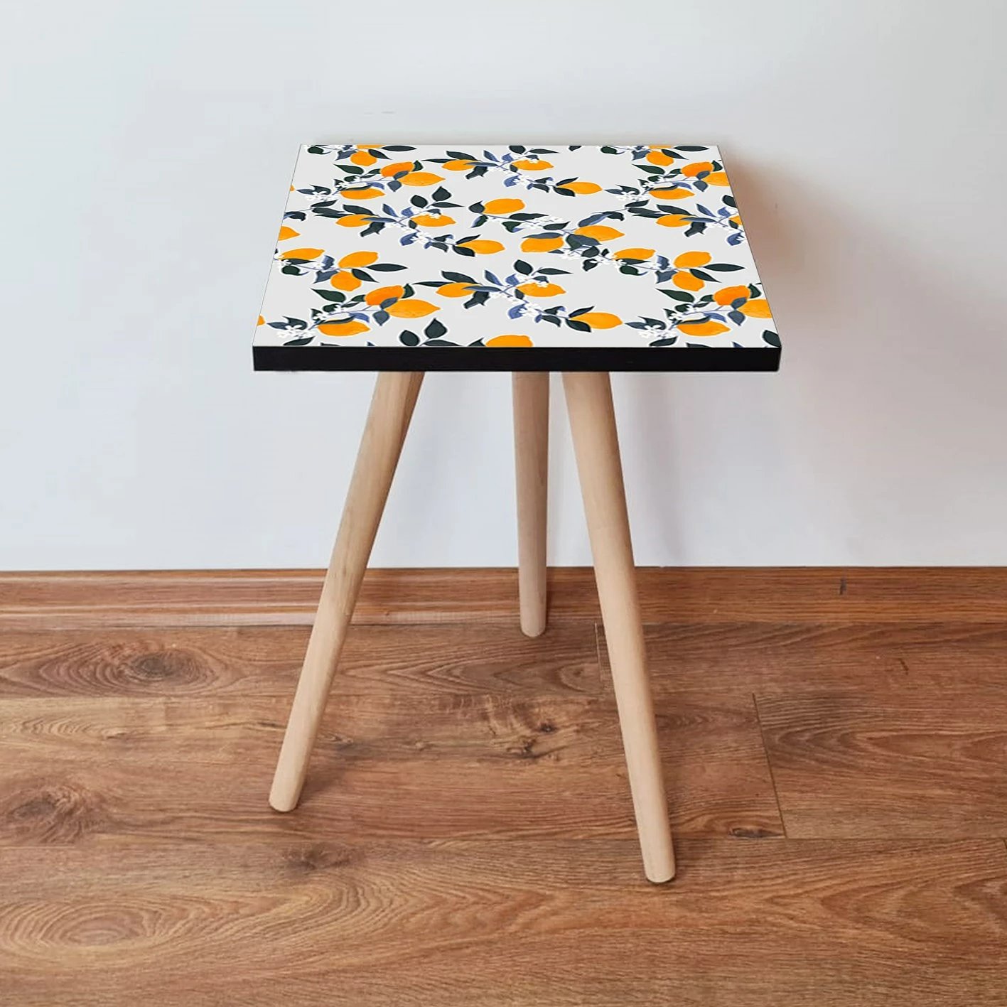 Tavolinë anësore Skye Decor, Shp158, e bardhë, portokalli, e gjelbër