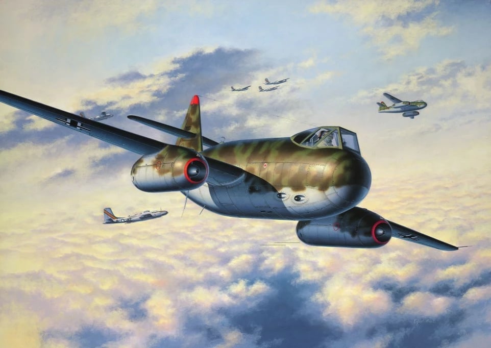 Model aeroplani plastik Revell Messerschmitt P.1099A 1:72, 60 pjesë