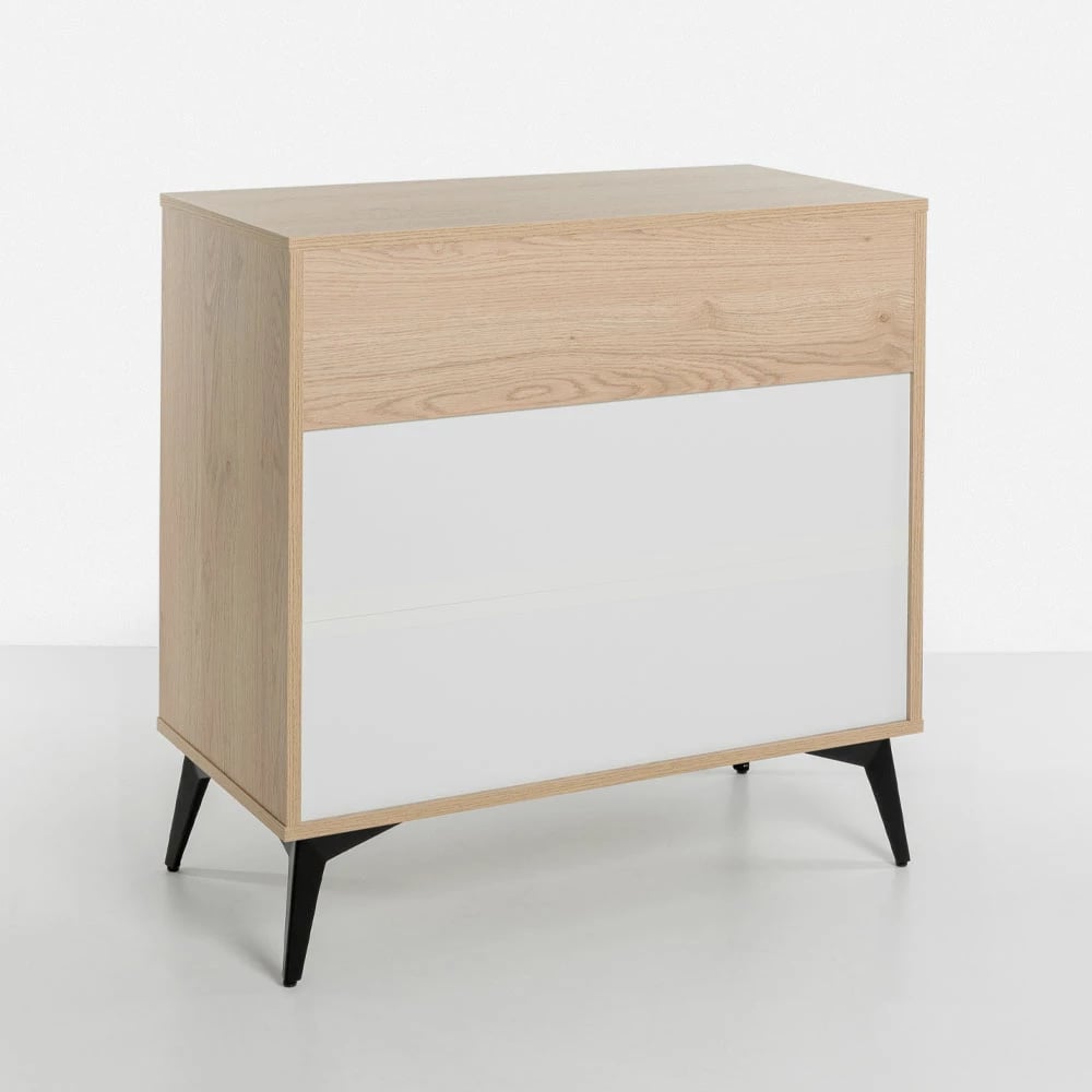 Komodë NEON me 3 sirtarë, natyrale, 80x39x83cm