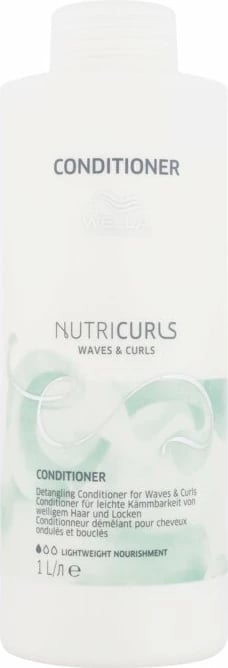 Kondicioner për femra Wella Professionals NutriCurls Waves & Curls Detangling Conditioner 1000ml