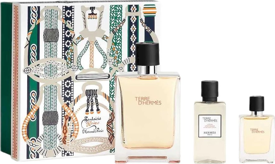 Set Eau de Toilette për meshkuj Hermes Terre d’Hermès 100ml + 12.5ml + balsam pas rrojes 40ml
