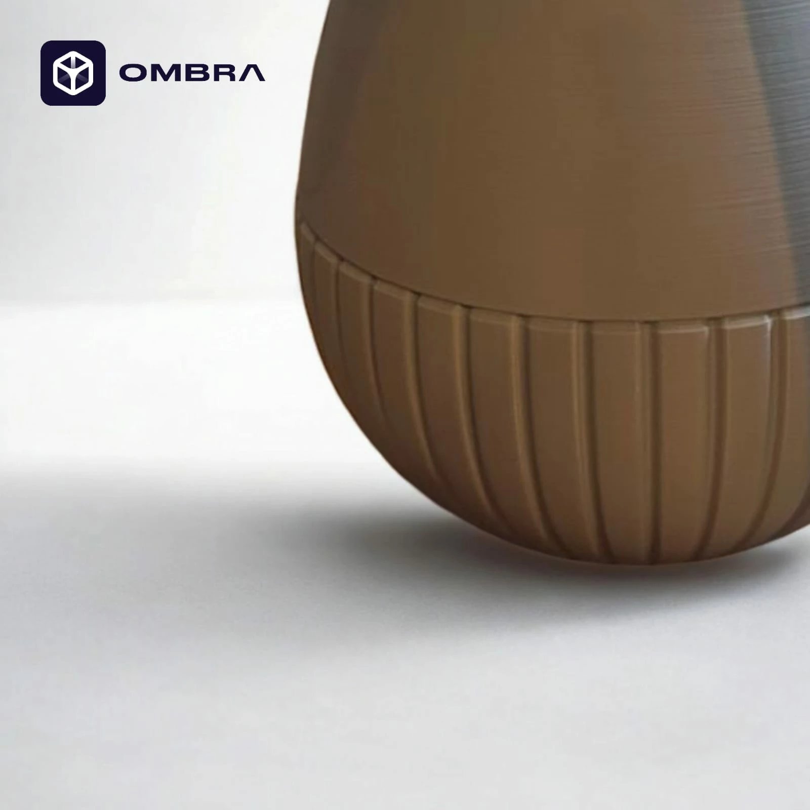 Vazo dekorative "Ribbed Bottom Plant", madhësia S, e kaftë