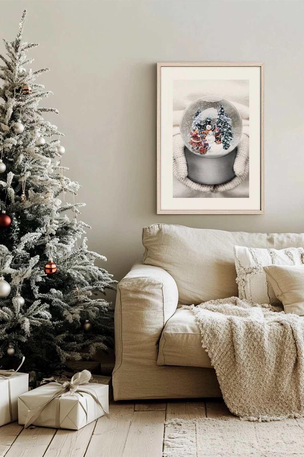 Pikturë dekorative me kornizë, shumëngjyrëshe, Wallity, Nwyearsngmdl76, 33x48cm