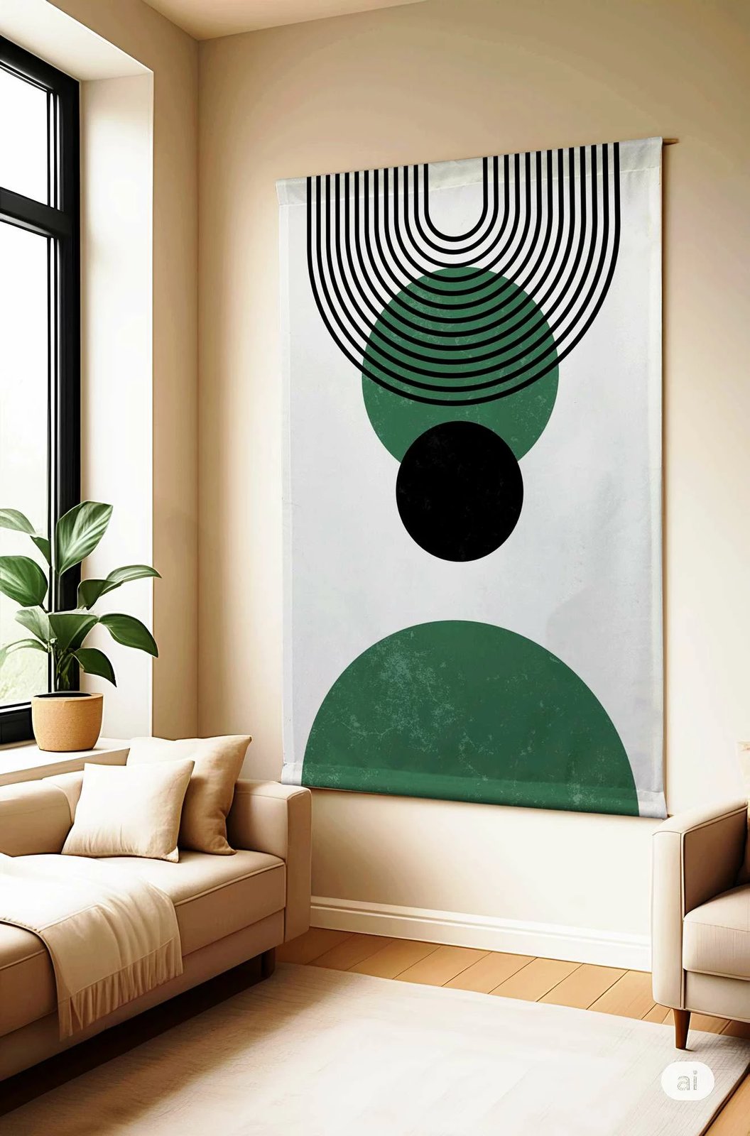 Pikturë dekorative poliestër Wallity, Polybaby 28, 70x120cm