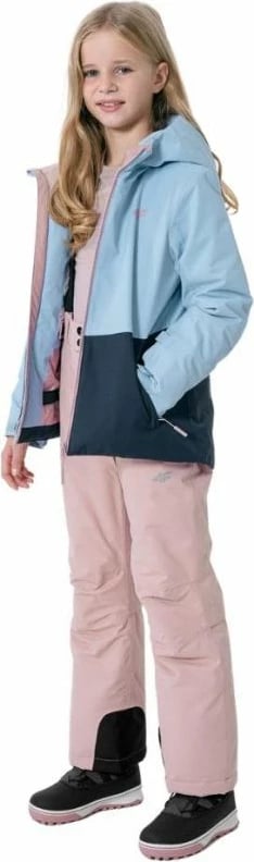 Xhaketë për Vajza 4F Jr HJZ22 JKUDN001 30S, Ngjyrë Blu e Errët