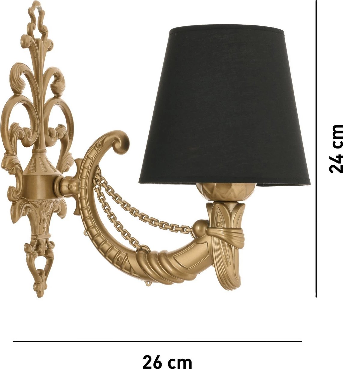 Llambë muri Opviq, Gloria, e zezë dhe ari