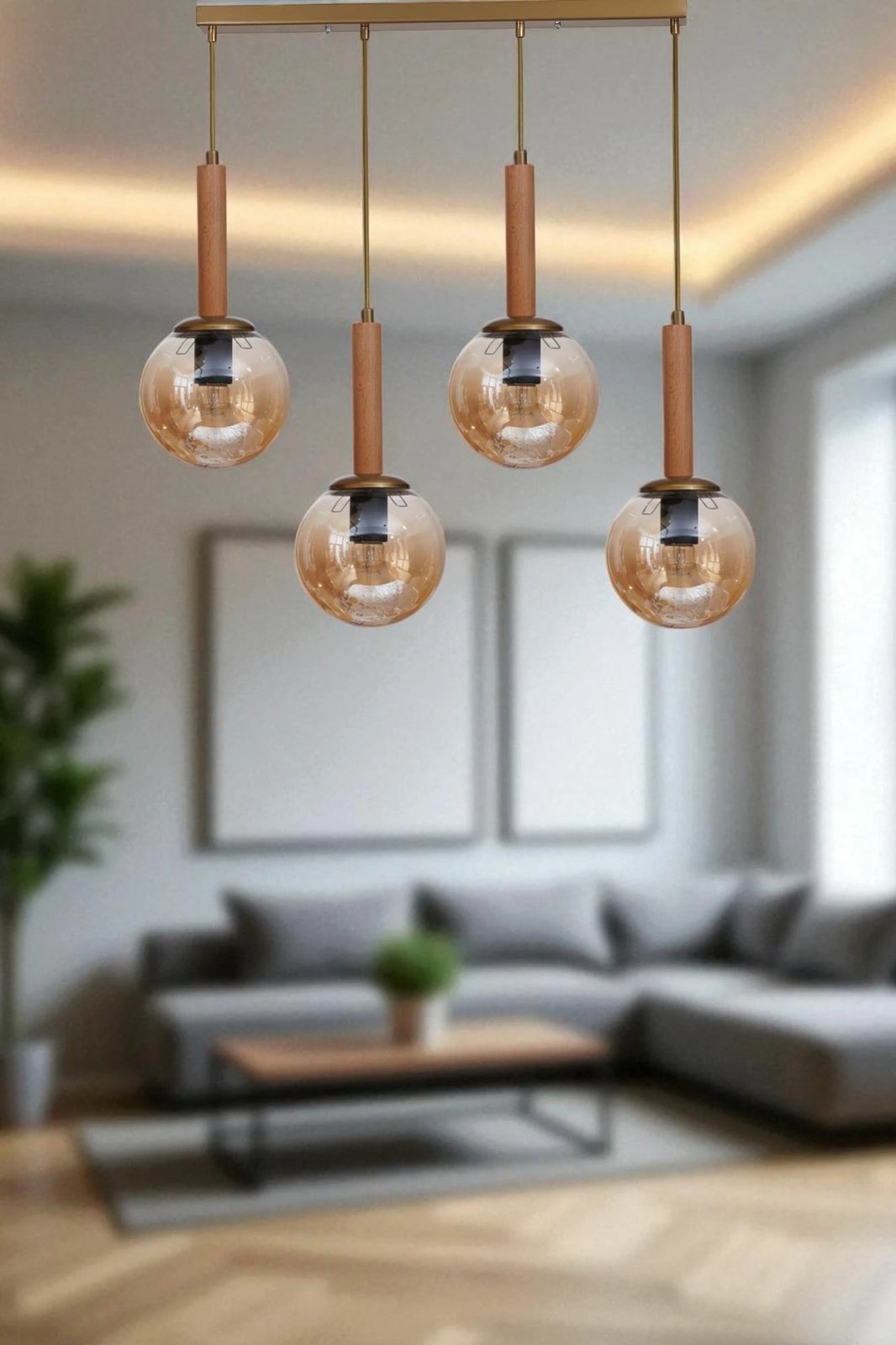 Llambadar Opviq, 9072-6, ngjyrë mjaltë, lis dhe ar