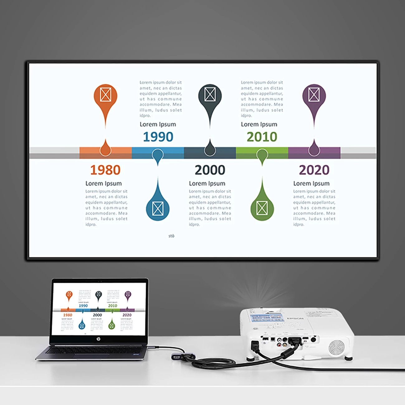 Adapter Ugreen CM162 50505 me HDMI, VGA, USB-A 3.0, USB-C PD, Gri