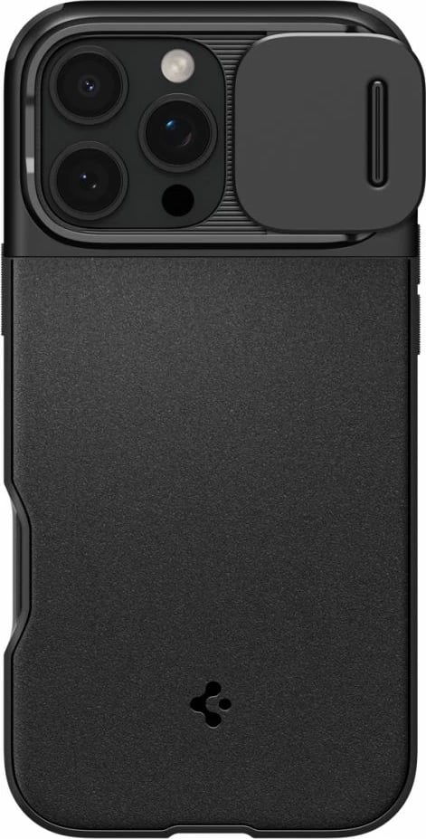 Mbështjellës Spigen Optik Armor Mag për iPhone 16 Pro, MagSafe, i zi