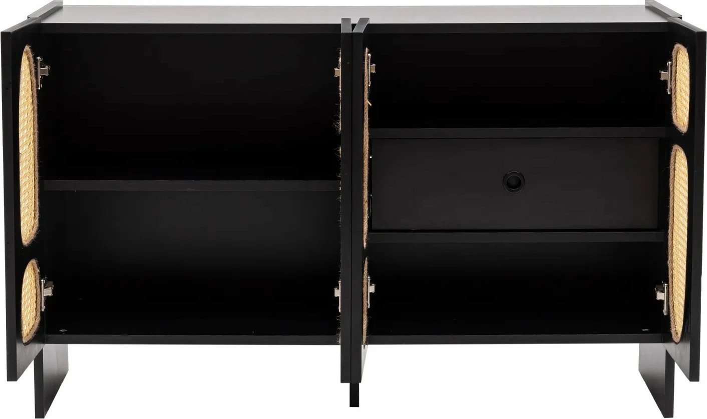 Konsolë Hanah Home Simona 80, e zezë