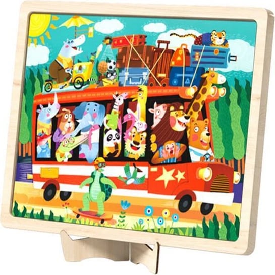 Puzzle druri Mideer "Trip on the Bus" 48 pjesë