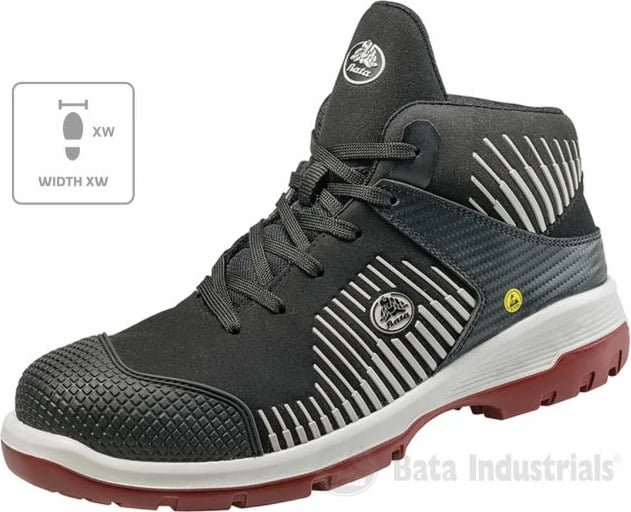 Çizme të shkurtra unisex Bata Industrials, të zeza