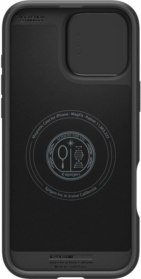 Mbështjellës Spigen Optik Armor Mag për iPhone 16 Pro, MagSafe, i zi