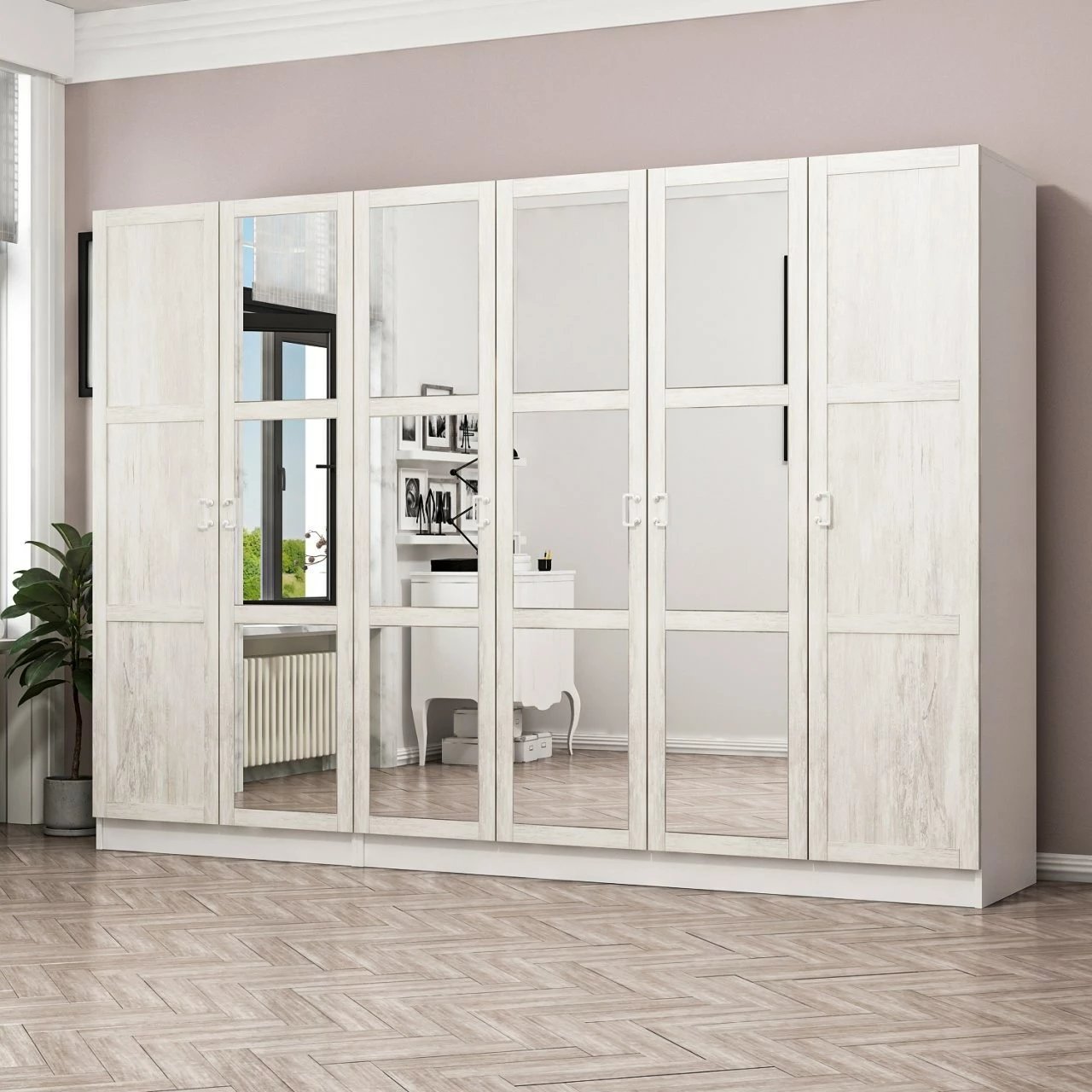 Dollap i bardhë, Skye Decor, Kale Country, 3845