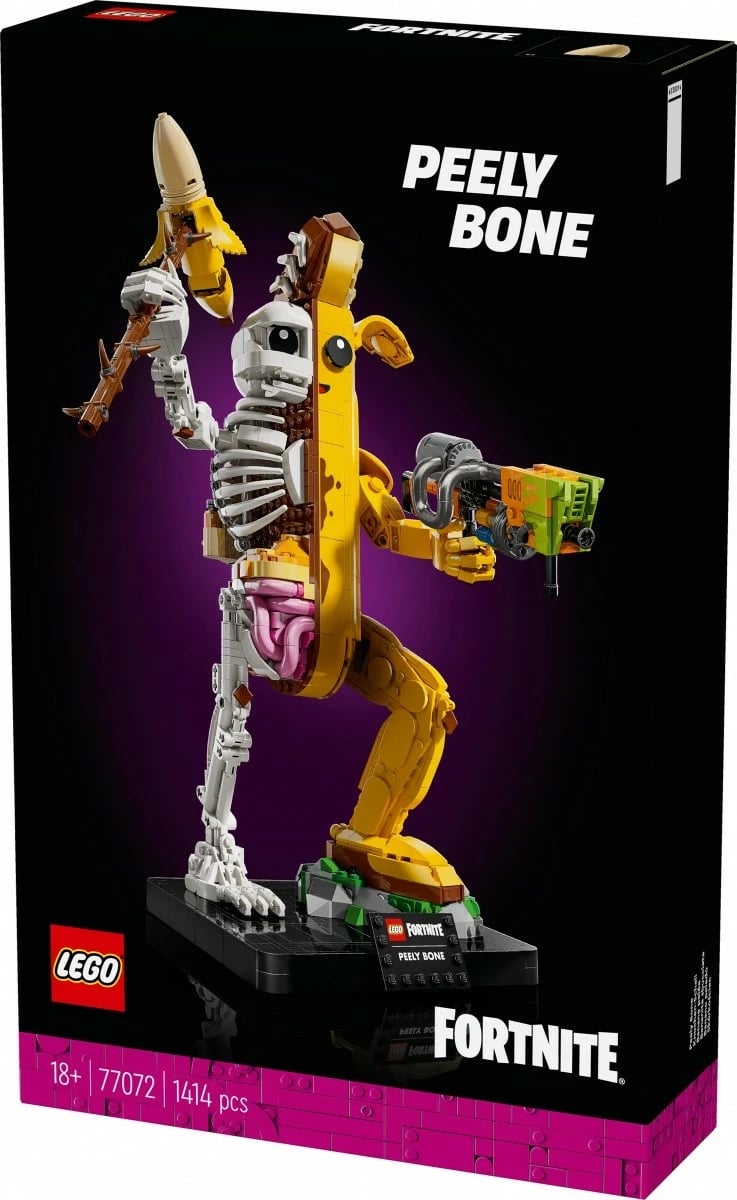 Set ndërtimi LEGO Fortnite Skull Trooper Peely Bone, 1414 pjesë, për të rritur, Plastikë