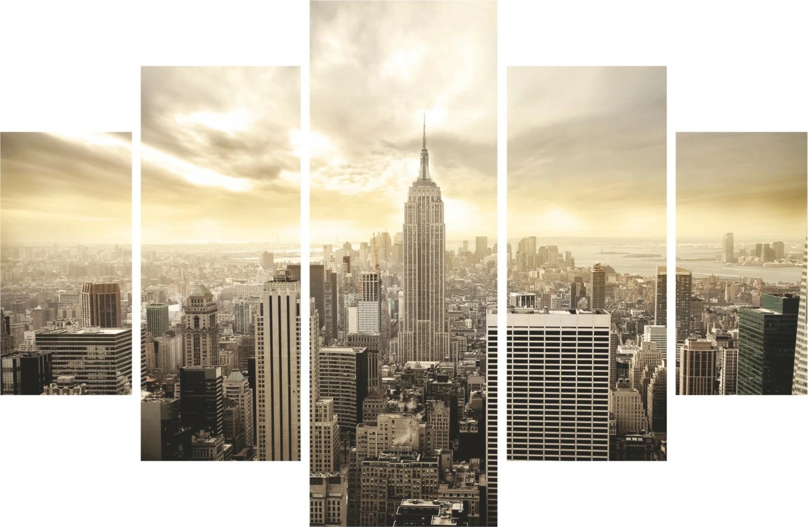 Pikturë dekorative MDF, 5 pjesë, Wallity, 5MDF4516_60100, 100x60cm