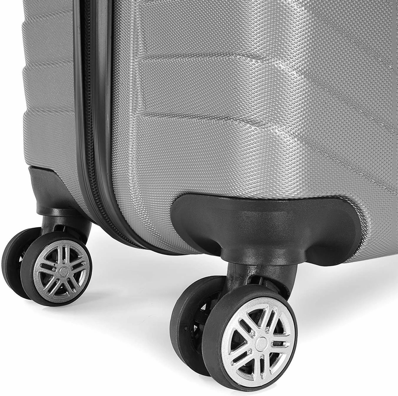 Valixhe udhëtimi mesatare, ngjyrë argjendi, Wexta Wx-1001, Zoozie Bags