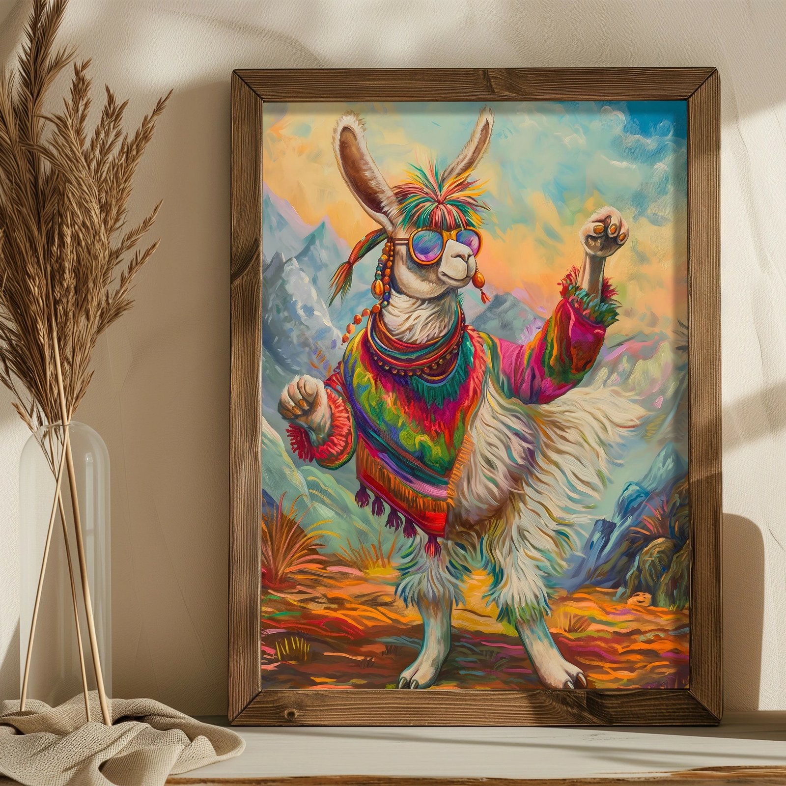 Pikturë dekorative me kornizë MDF, shumëngjyrëshe, Wallity, AI153, 35x47x3.5cm