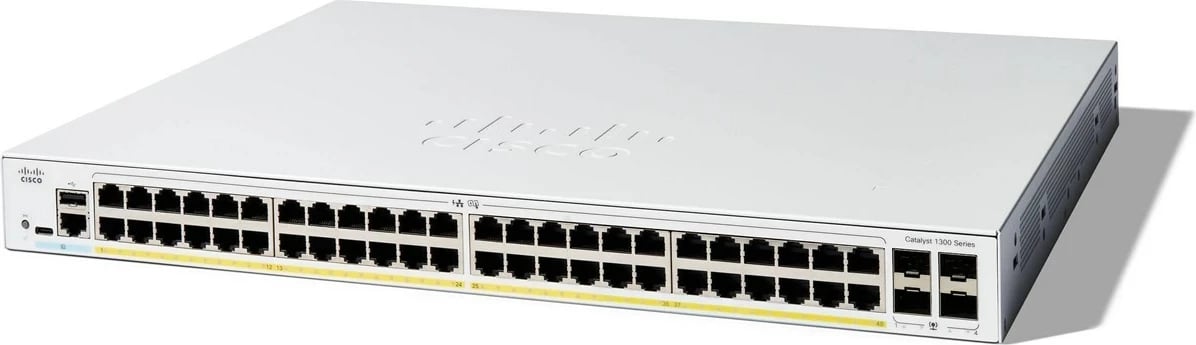 Switch Cisco Catalyst 1300-48P-4G, 48 Port GE, PoE, 4x1GE SFP
