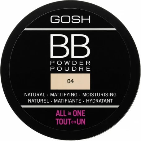 Pudër kompakte BB Gosh 04 Beige 6.5g