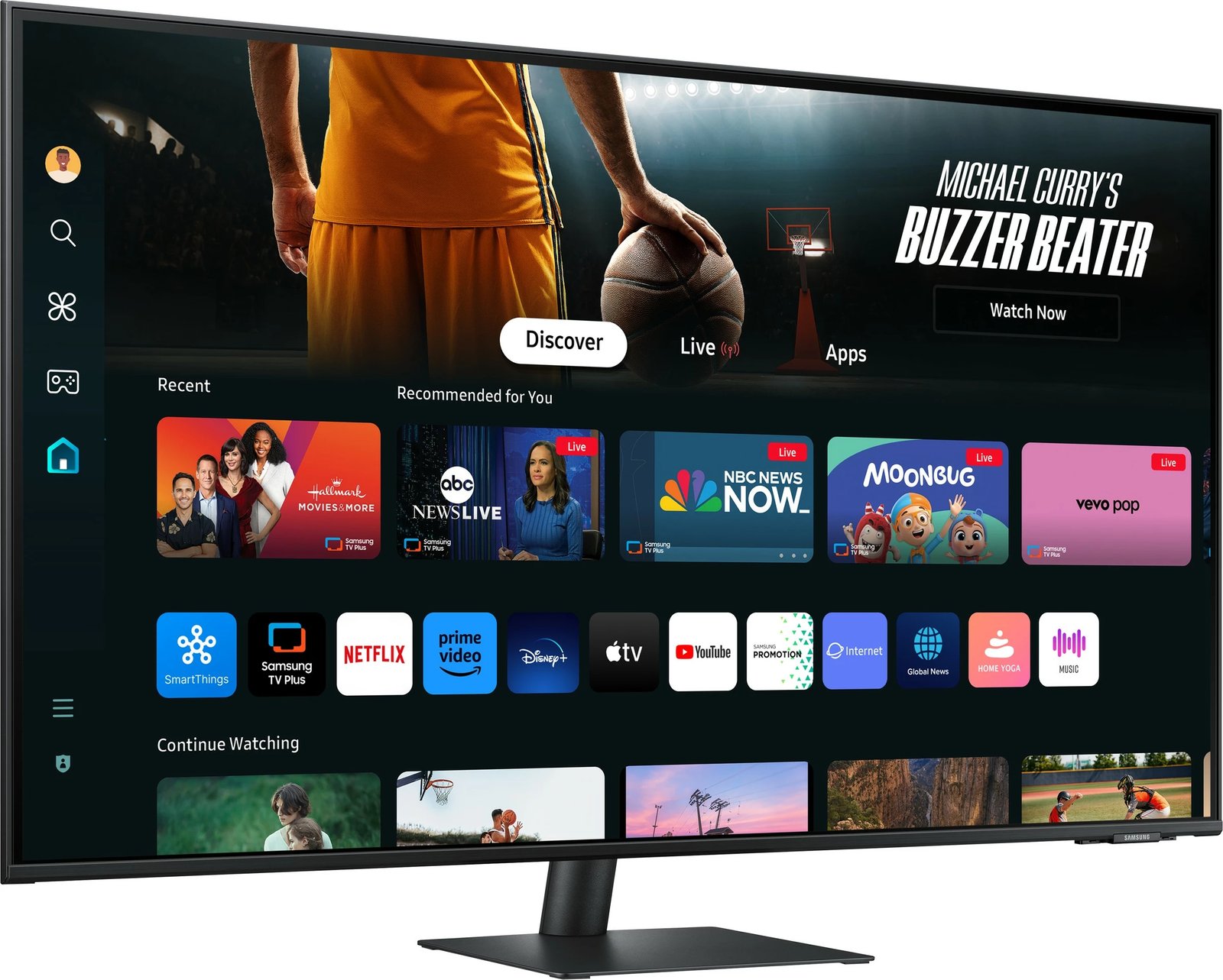 Monitor Samsung M70D, 43", 4K Ultra HD, LCD, i zi