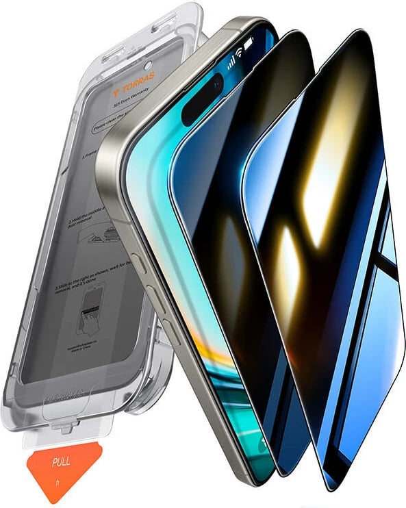 Xham mbrojtës Torras Install Master Privacy për iPhone 16
