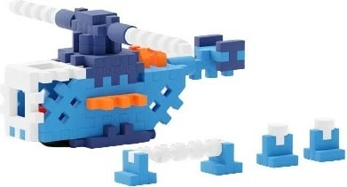Set lodrash ndërtimi Marioinex Mini Waffle City, 280 pjesë, Stacion policie me figurina dhe automjete
