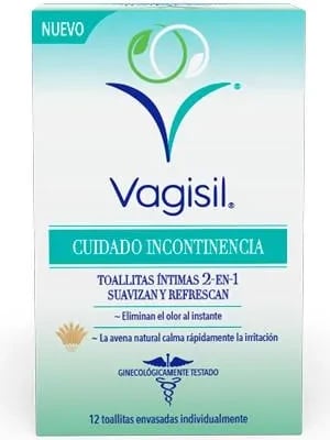 Letra të lagura intime për inkontinencë Vagisil 12 copë unisex